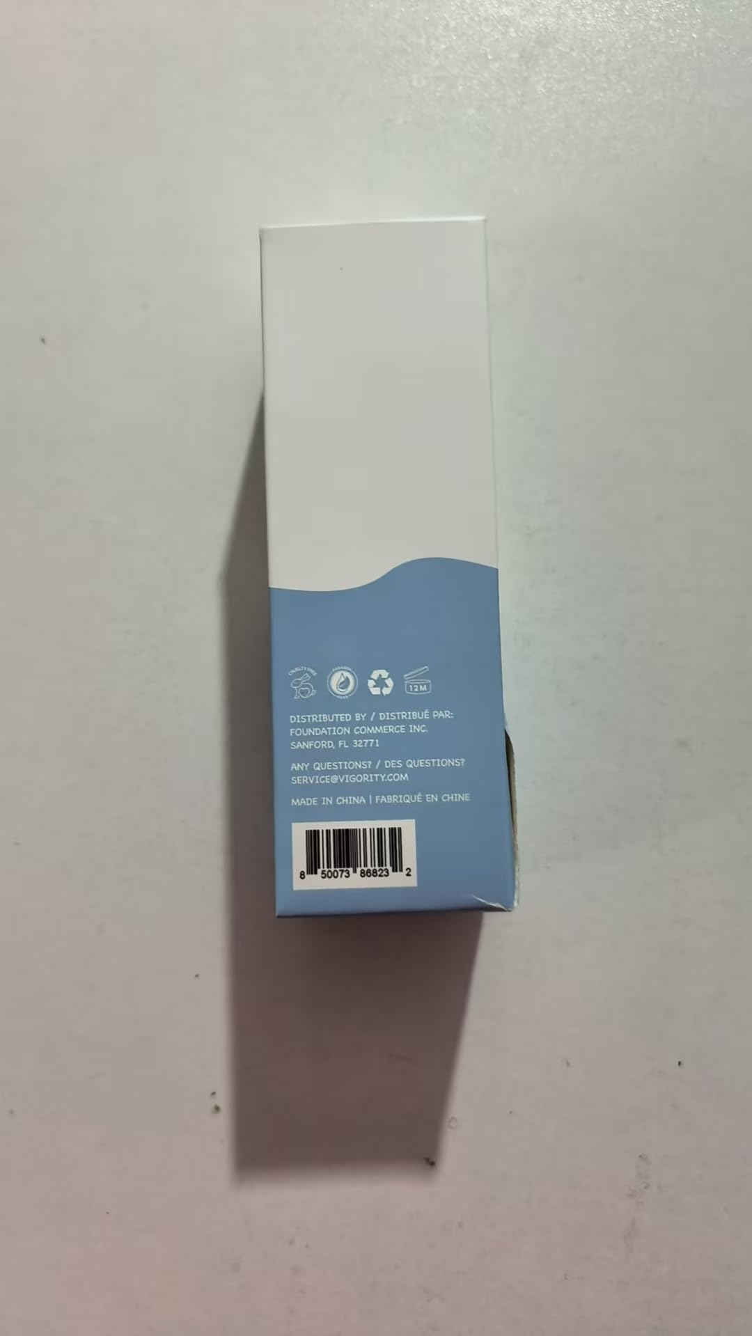 Close-up of hydrated skin after applying Vigority lotion.