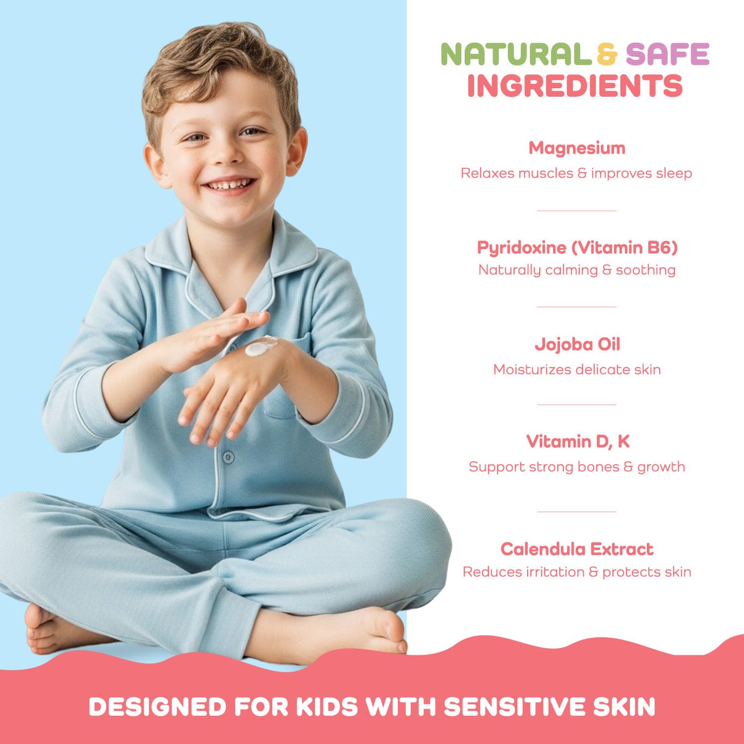Aloe, calendula, and berry extracts visible in Vigority lotion ingredients.