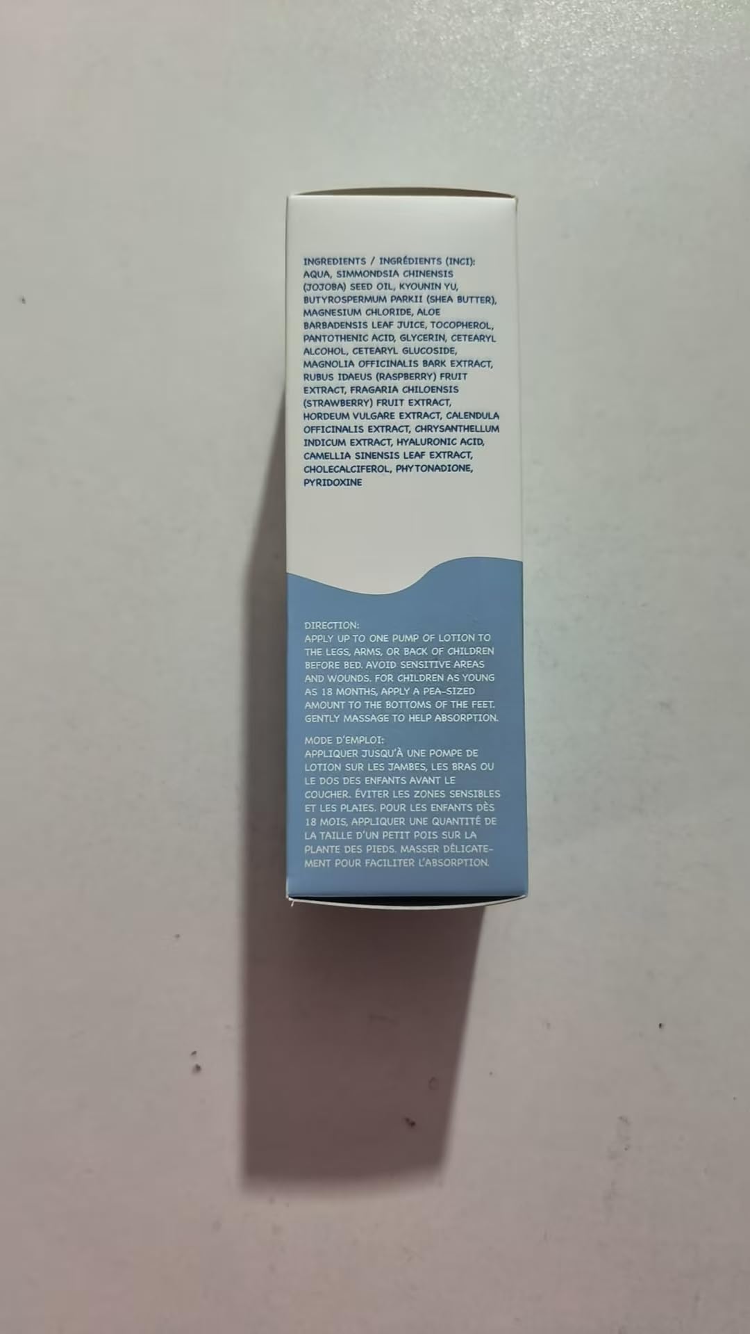 Vigority magnesium lotion packaging displayed for easy at-home bedtime use.