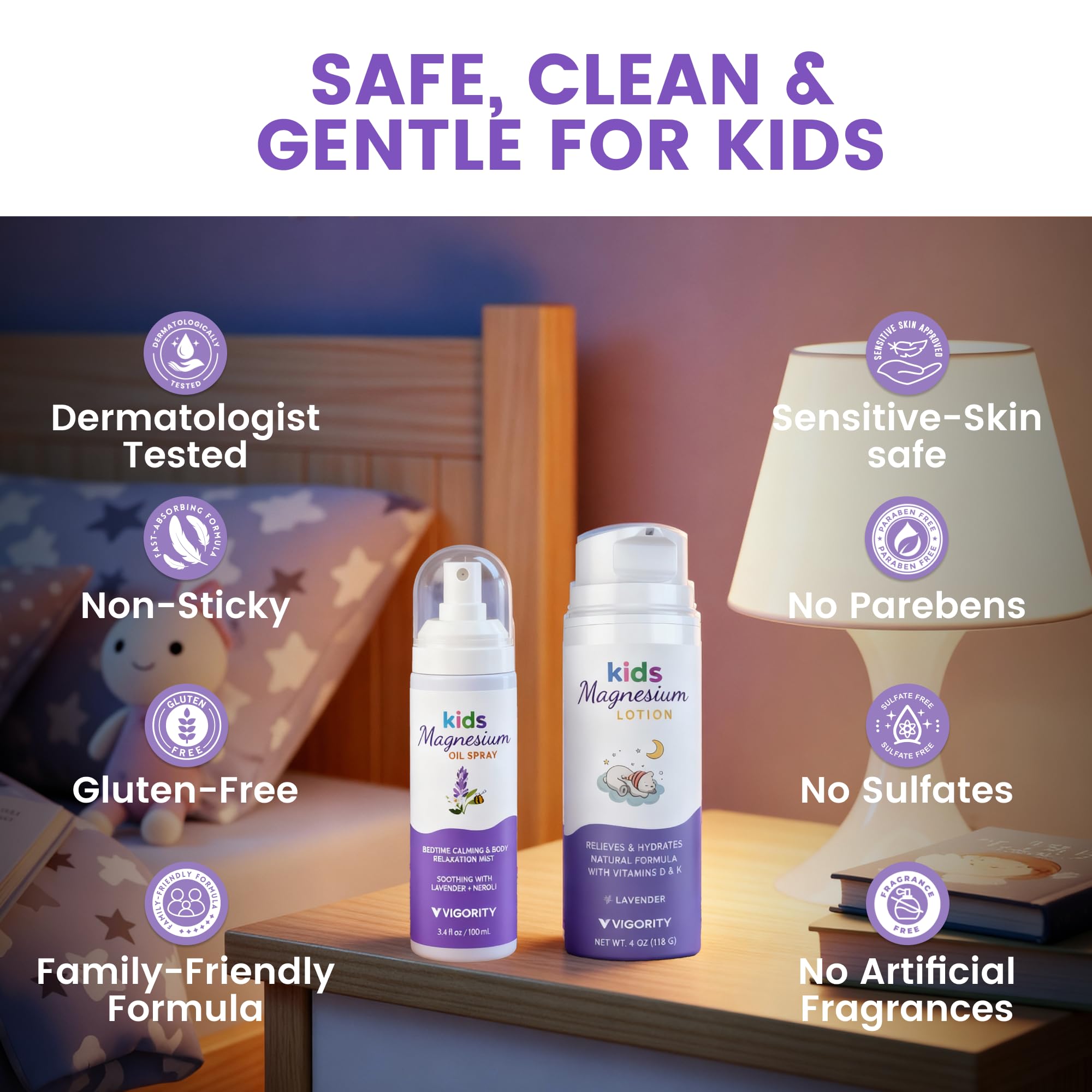 Rituel nocturne pour enfant avec lavande, neroli.