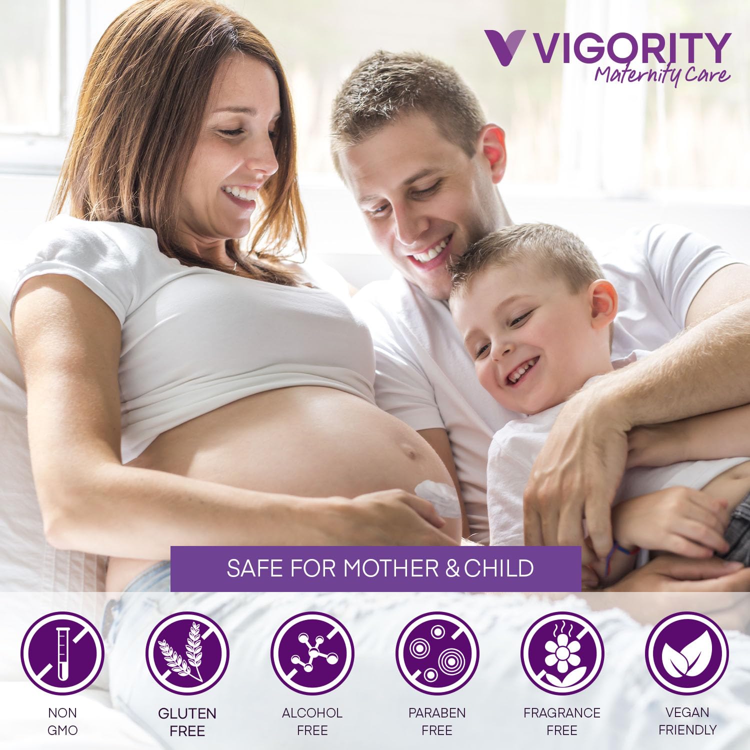 Formule hypoallergénique et sans parabènes de Vigority.