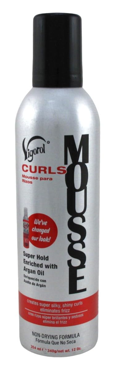 Vigorol Mousse Curls, bouteille avec dispense facile pour une application précise.