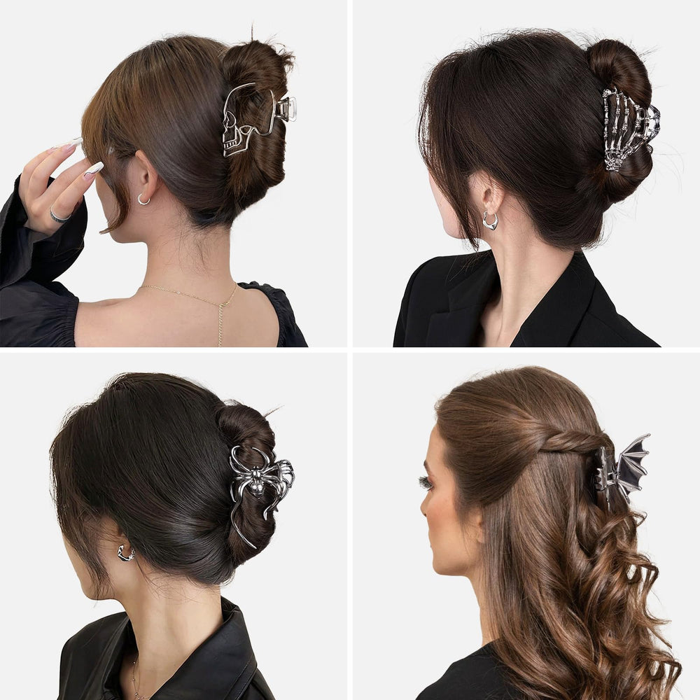 Pinces à cheveux Vigorpace griffes araignee noir pour ajouter une touche espiègle et durable