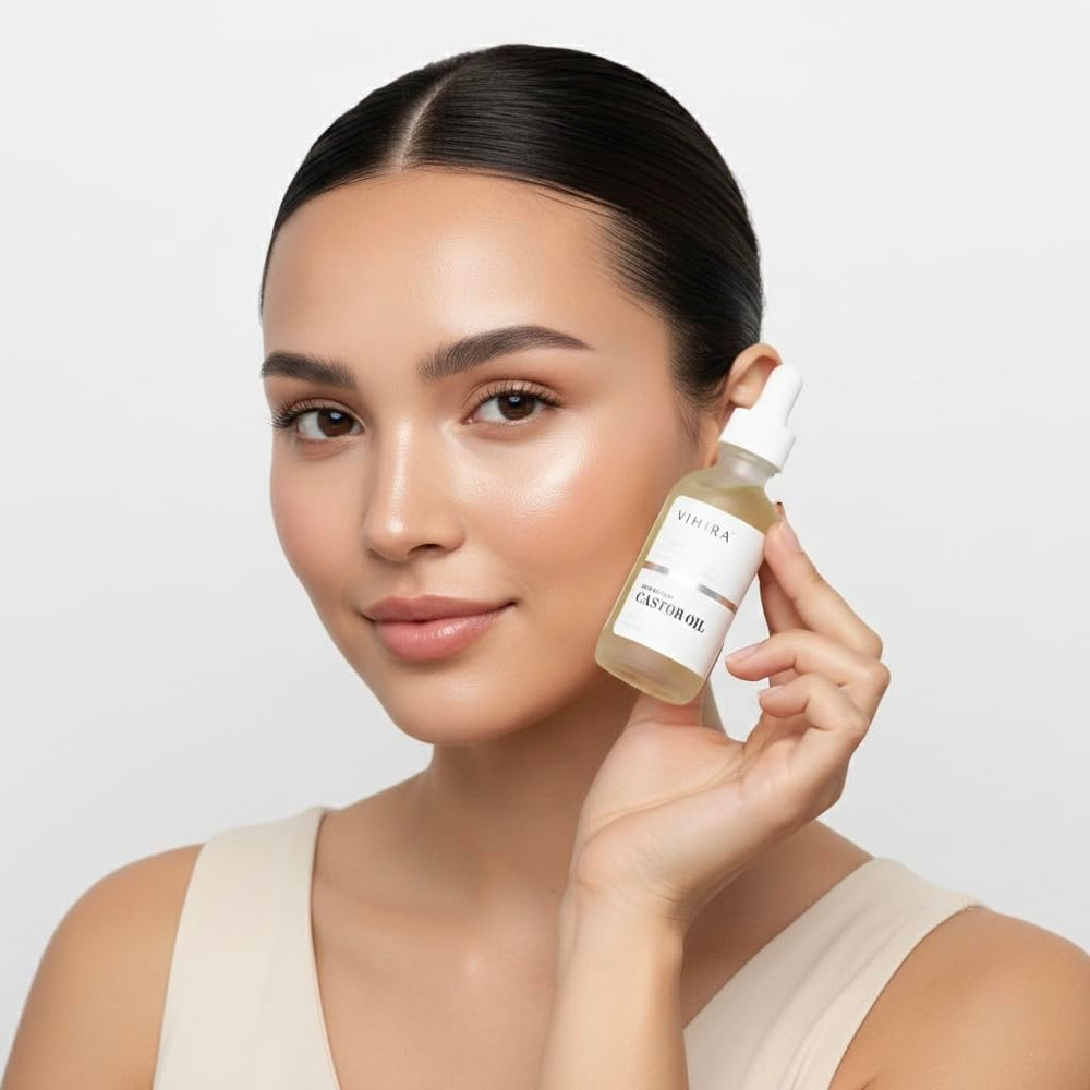 Vihira huile de ricin — cheveux nourris et plus forts