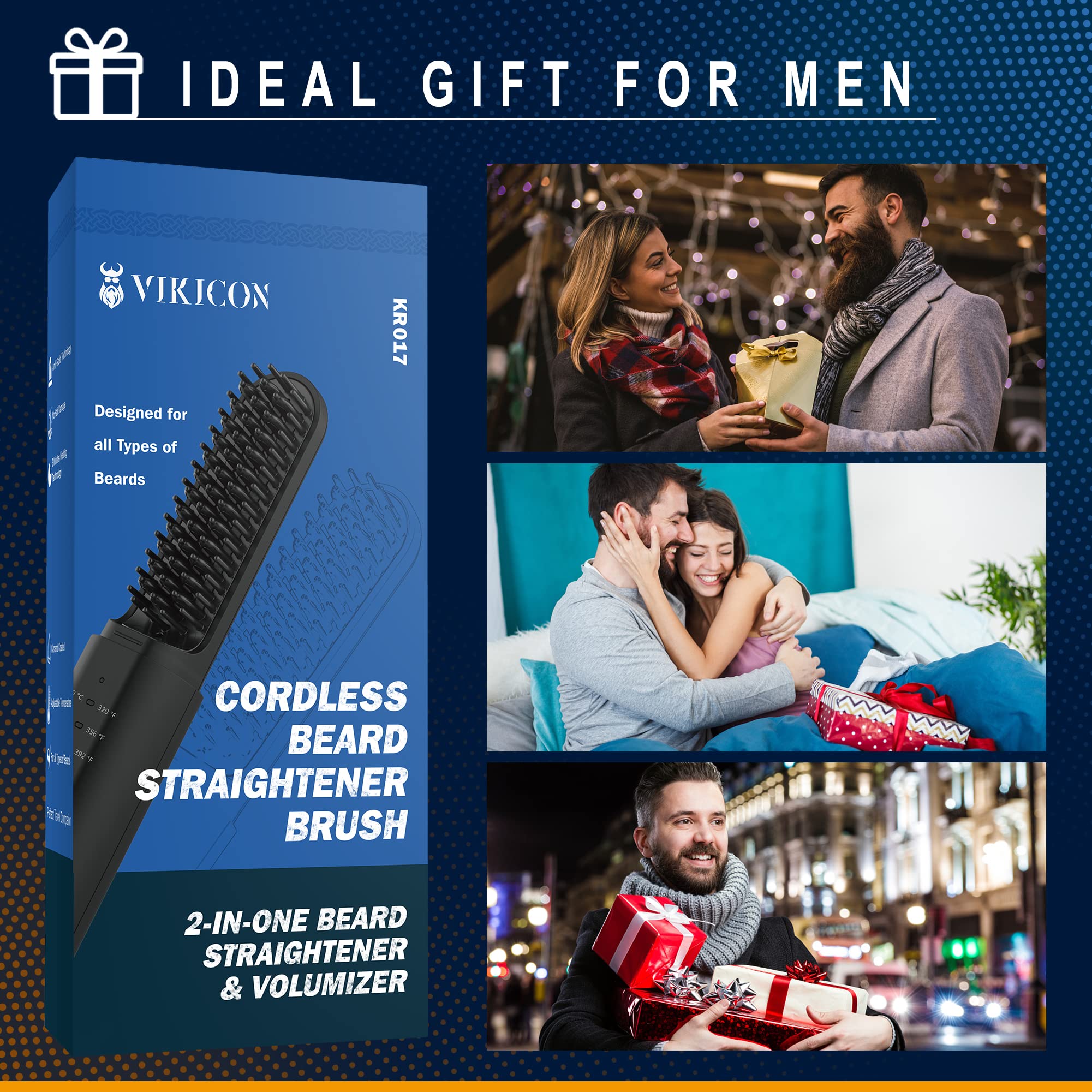 VIKICON cadeau élégant pour lui, père ou ami cherchant un look soigné.