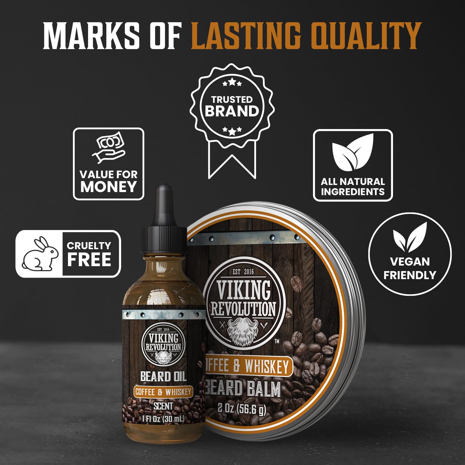 Viking Revolution aperçu-texture-barbe, montre la consistance légère et non grasse