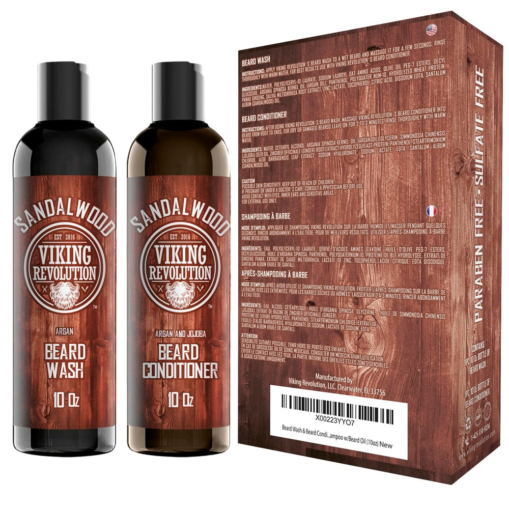 Viking Revolution huile barbe, gouttes pour pénétration rapide et hydratation.