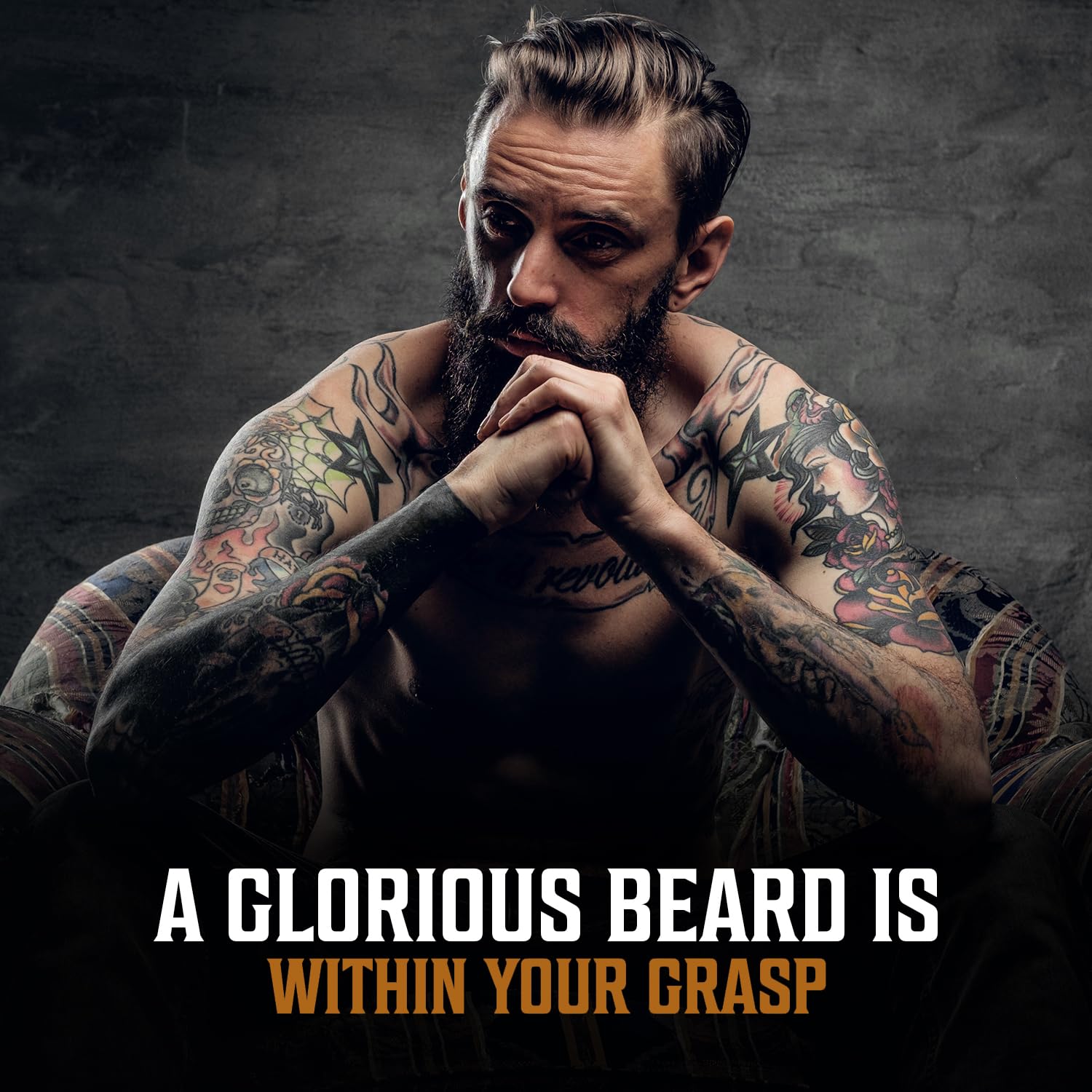 Application rapide d'huile barbe Viking Revolution pour un soin efficace.