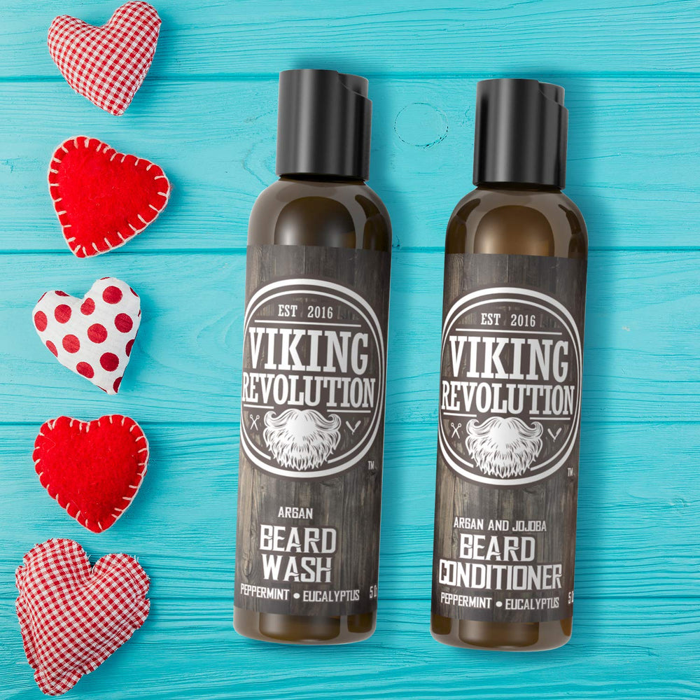 Viking Revolution après-shampoing barbe menthe eucalyptus, démêle et adoucit.