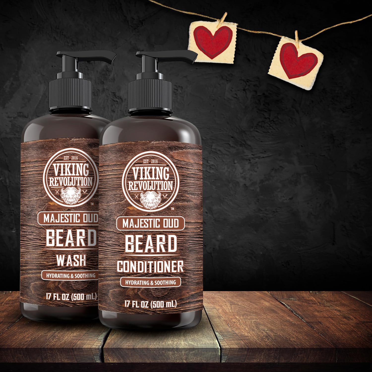Viking Revolution après-shampooing-barbe en flacon, nourrit et démêle.