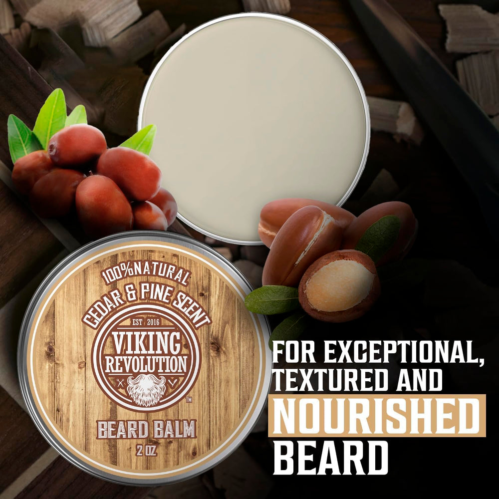 Viking Revolution huile argan barbe cédré-pin : nourrissant sans effet gras.