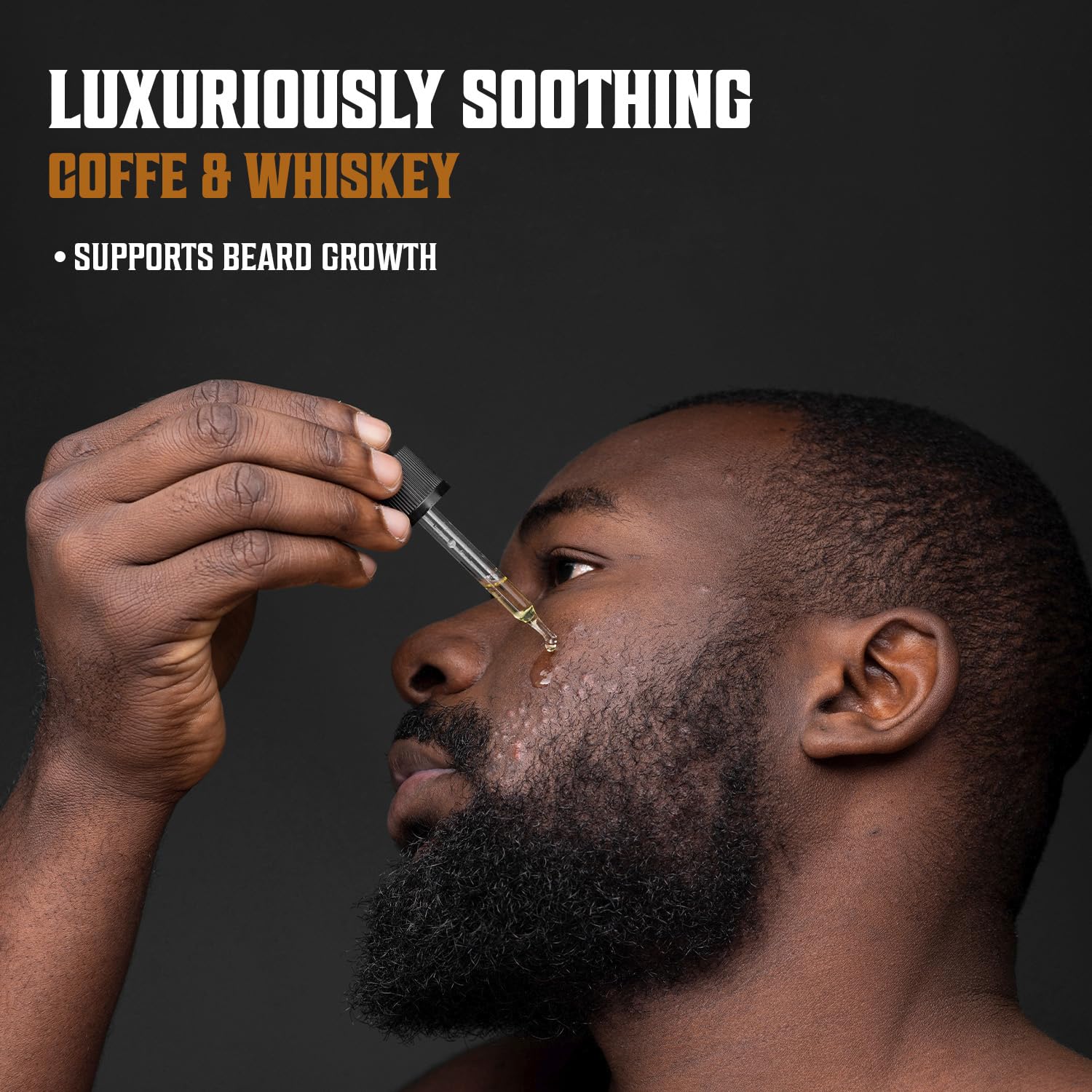 Barbe après utilisation Viking Revolution, texture douce et bien coiffée.