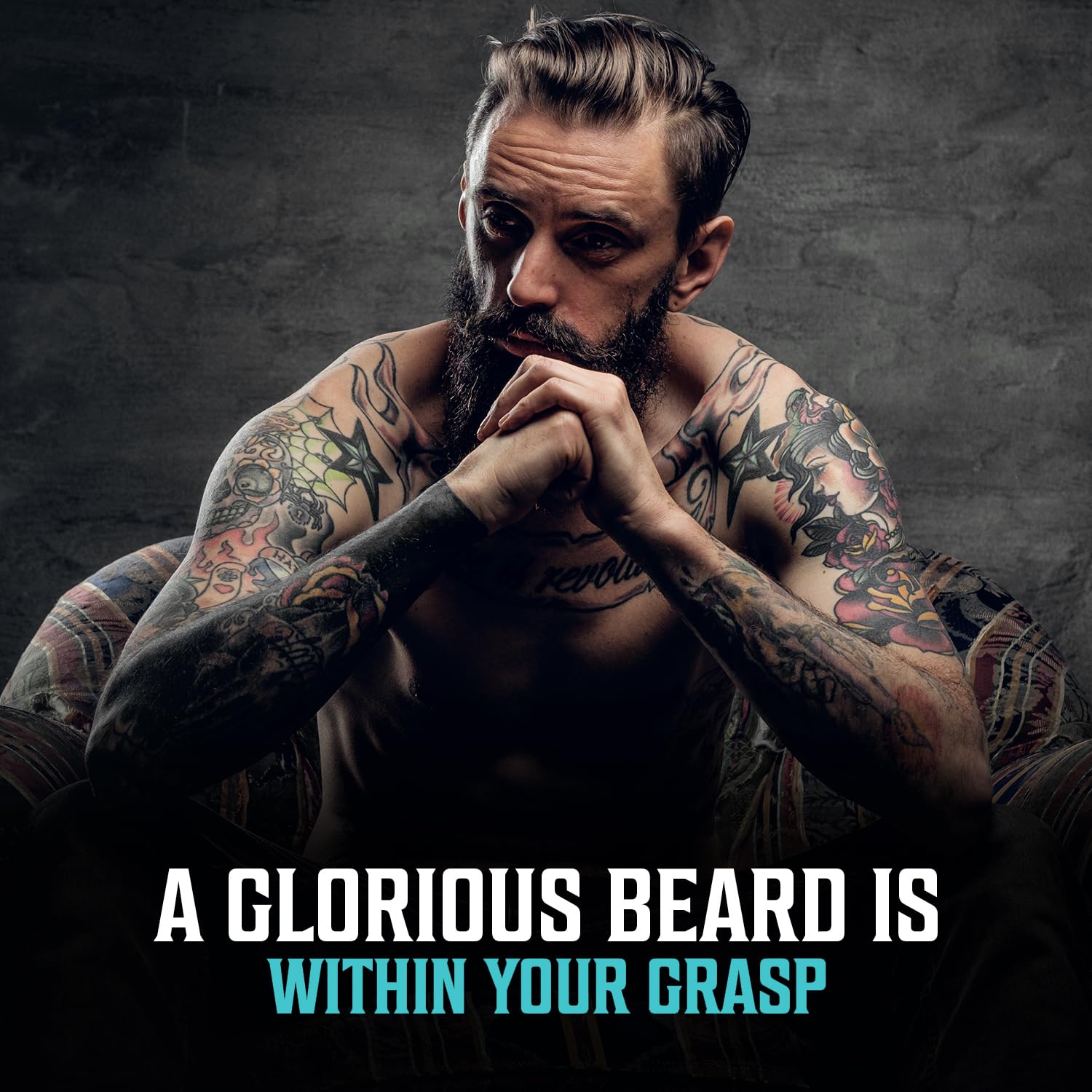 Huile Viking Revolution Douceur – flacon, texture soyeuse pour barbe.