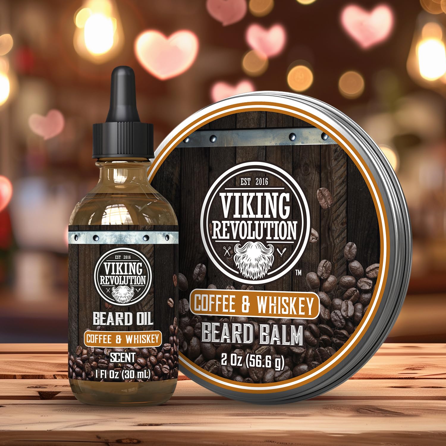 Viking Revolution baume-barbe Café et Whisky, maîtrise les frisottis pour un look soigné