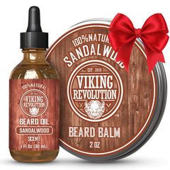 Baume barbe Viking Revolution santal, texture onctueuse nourrissant la barbe.