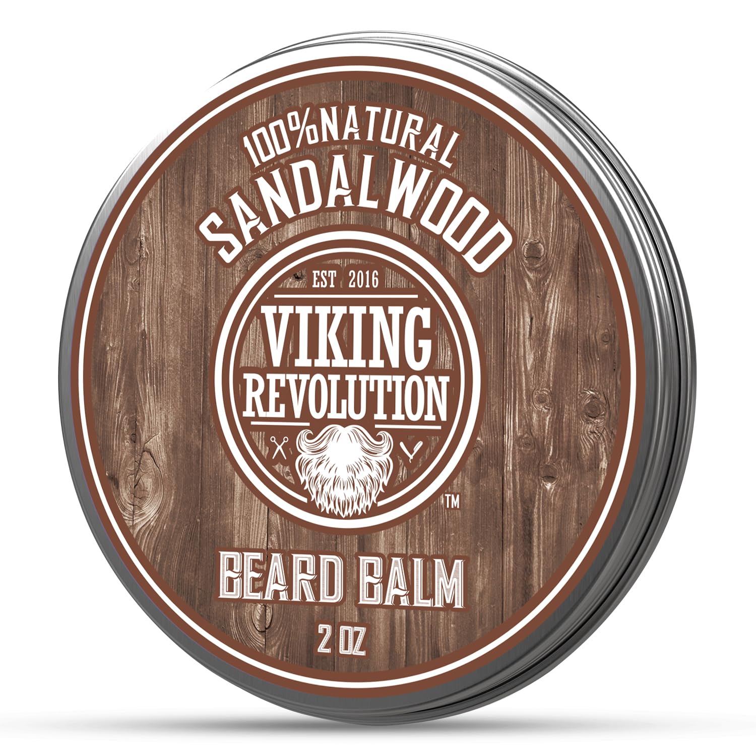 Baume barbe Viking Revolution santal-bois en flacon – soin nourrissant
