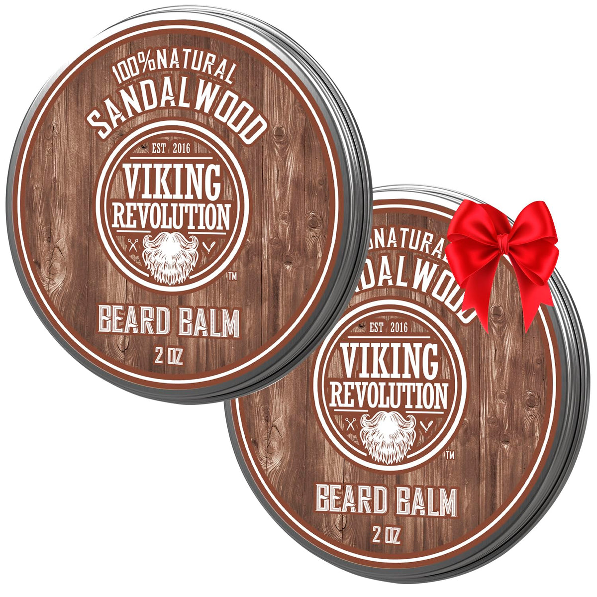 Baume barbe santal Viking Revolution dans une bouteille 2 oz, soin quotidien.