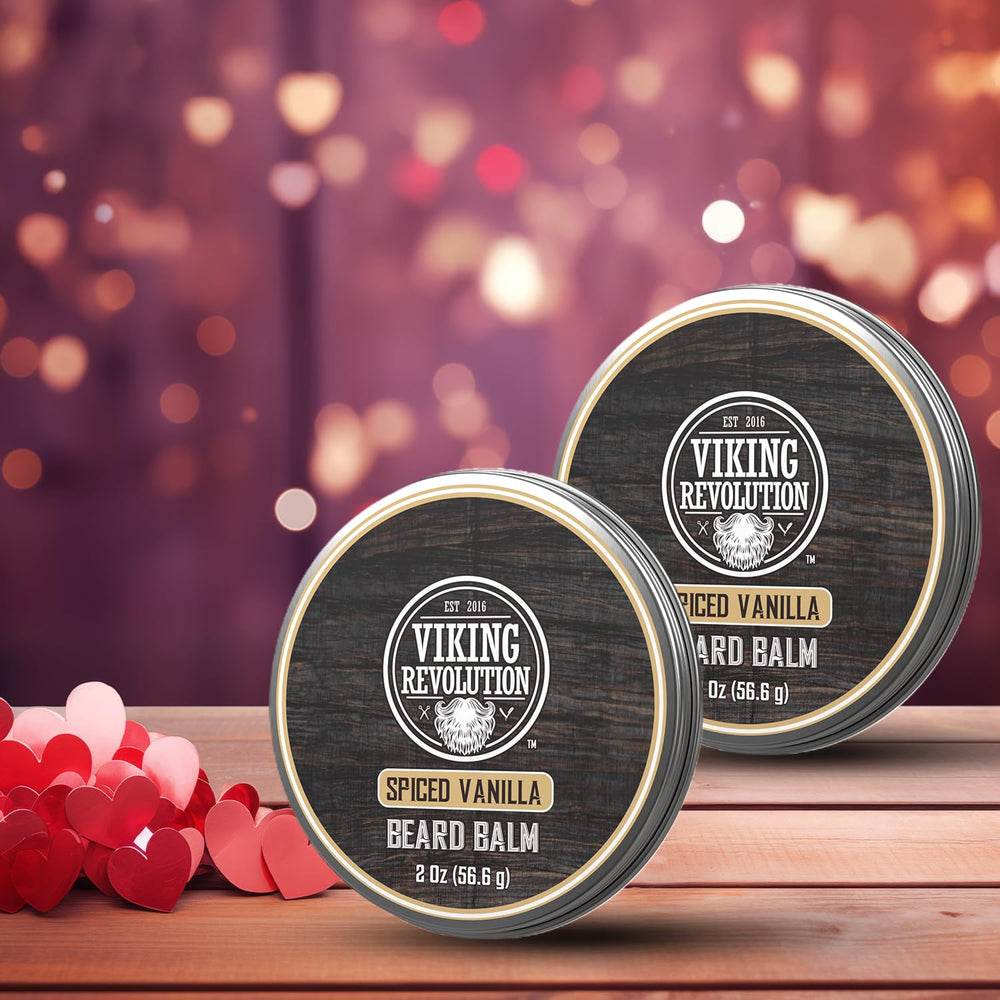 Application douce du baume barbe Viking Revolution pour un rituel rapide et efficace.