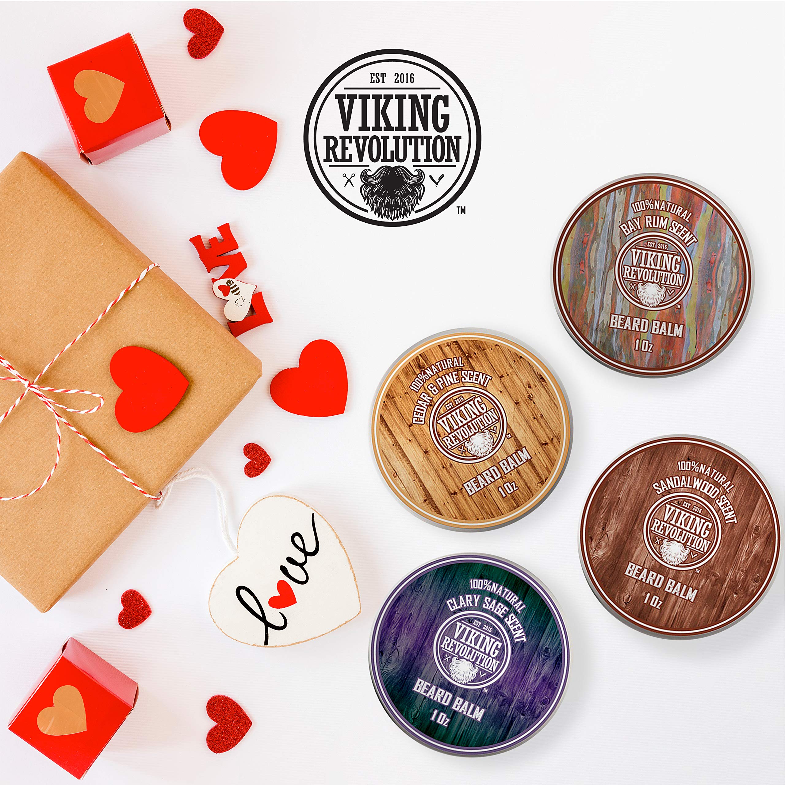 Viking Revolution beard balm parfum bay rum, parfum durable et barbe fraîche.