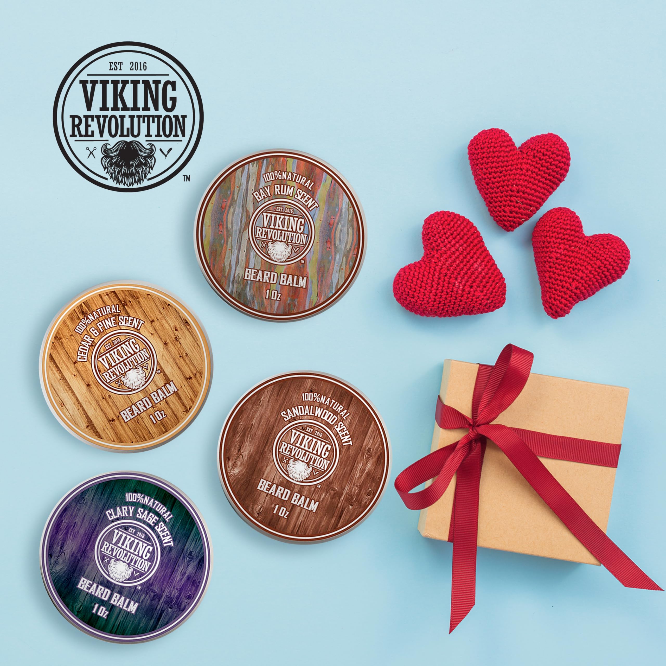 Viking Revolution beard balm pin et cèdre, douceur renforcée et allure nette.