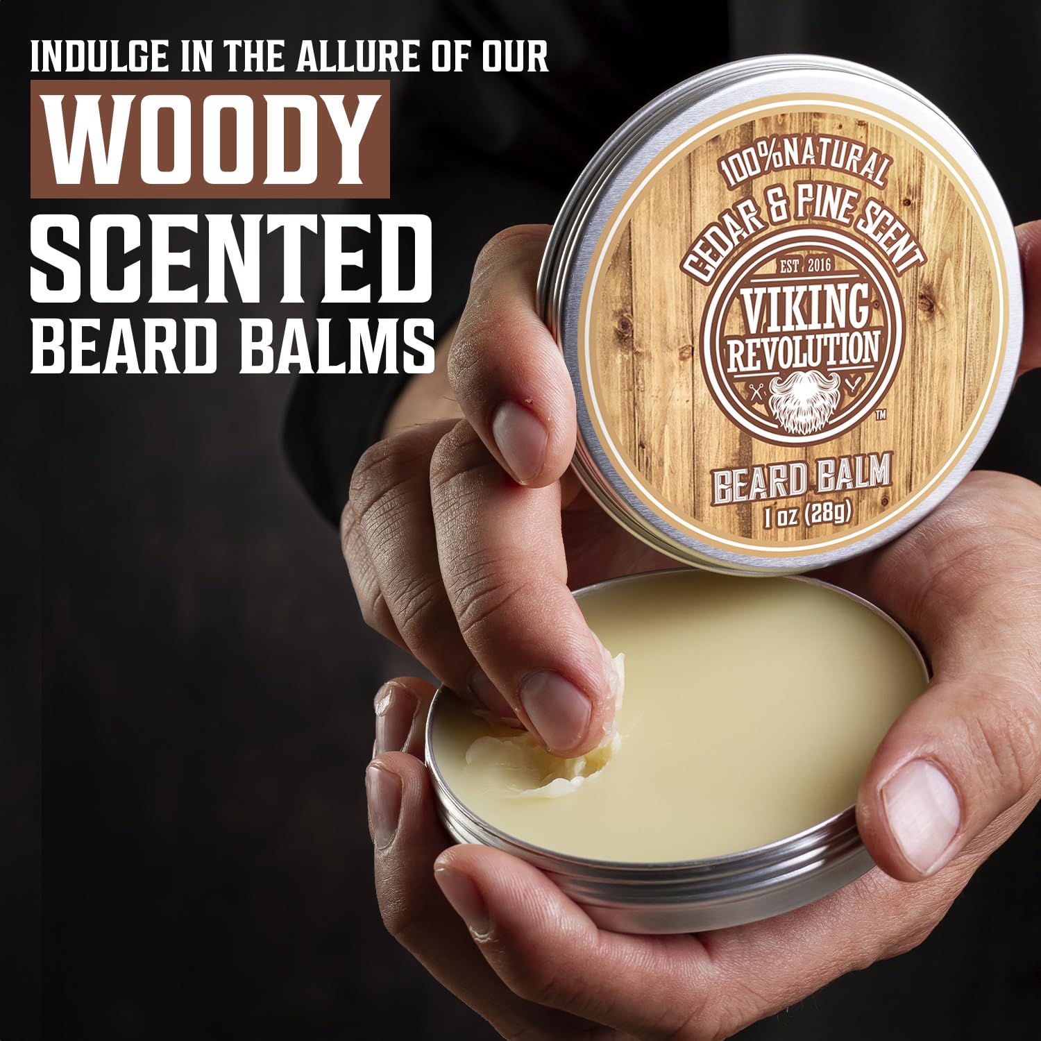 Viking Revolution beard balm sauge sclarée, parfum subtil et soin des poils.