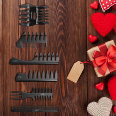 Brosse Viking Revolution à dents larges pour démêler sans tirer.