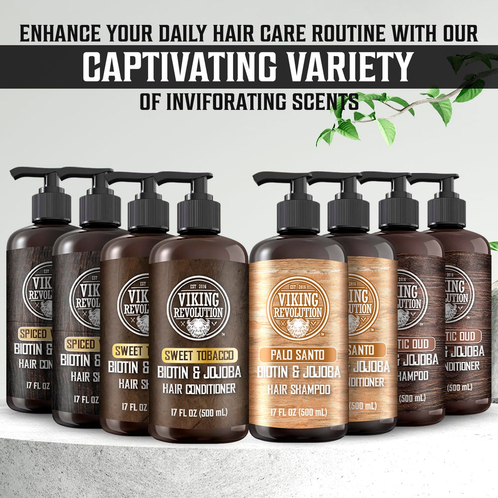 Coffret shampoing et après-shampooing Viking Revolution, routine masculine pratique.