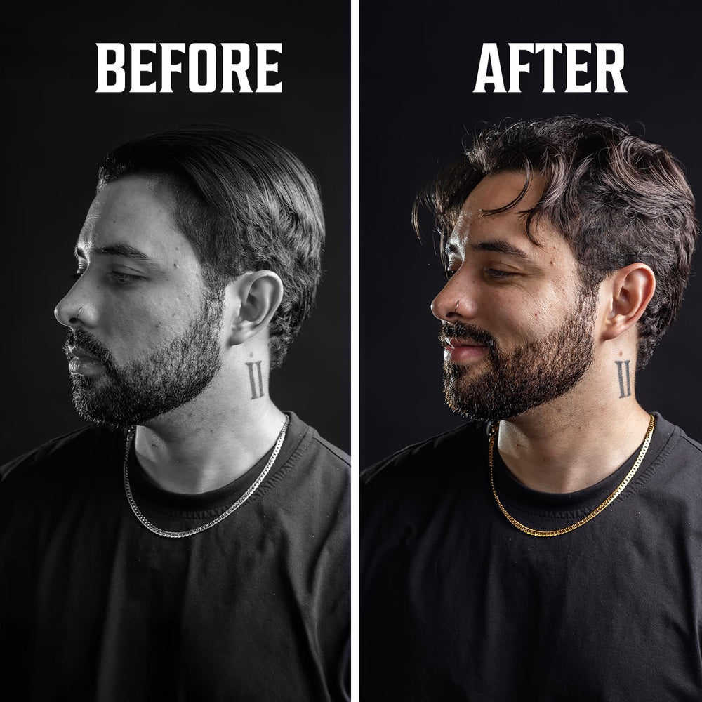 Coiffure polyvalente avec Viking Revolution – style casual ou soigné.