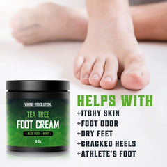 Viking Revolution Crème-pieds-appliquee-avant-dormir, soin nocturne apaisant.