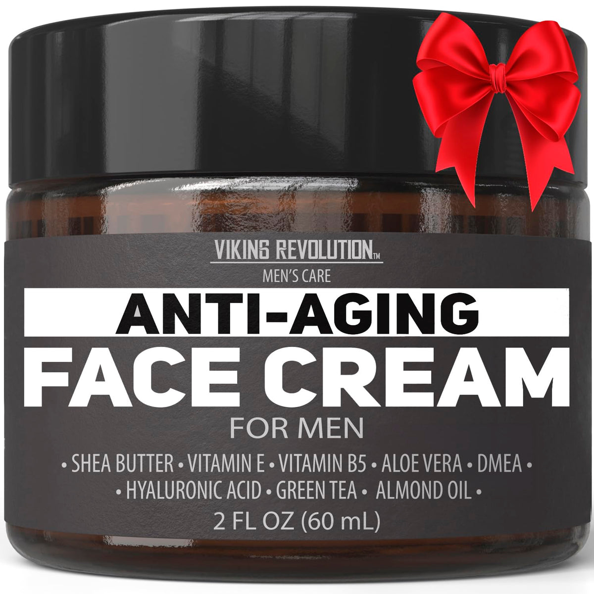 Viking Revolution crème visage homme anti-âge, flacon élégant et hydratation durable.
