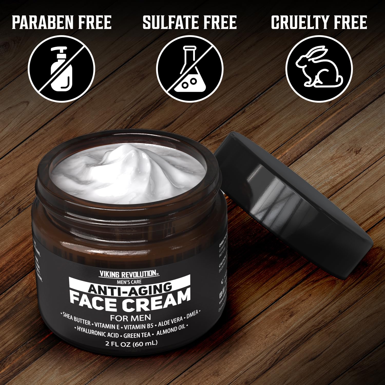 Utilisation matin et soir avec Viking Revolution, soin visage pour homme.