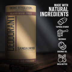 Application du Déodorant Santal Viking Revolution sur la peau propre.