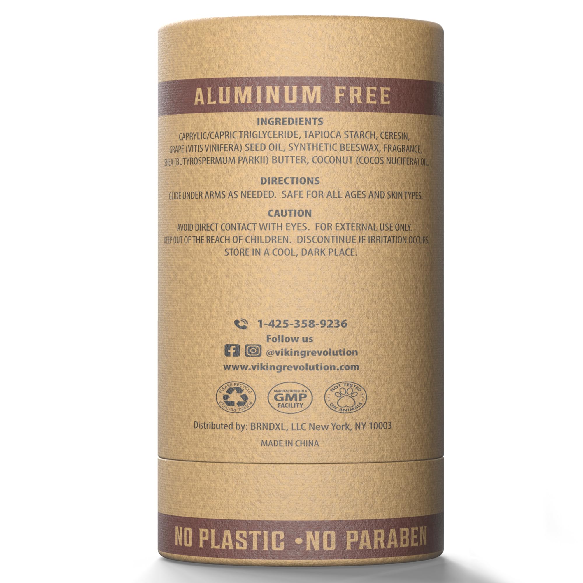 Sans aluminium: Viking Revolution Déodorant Santal offre une fraîcheur durable.