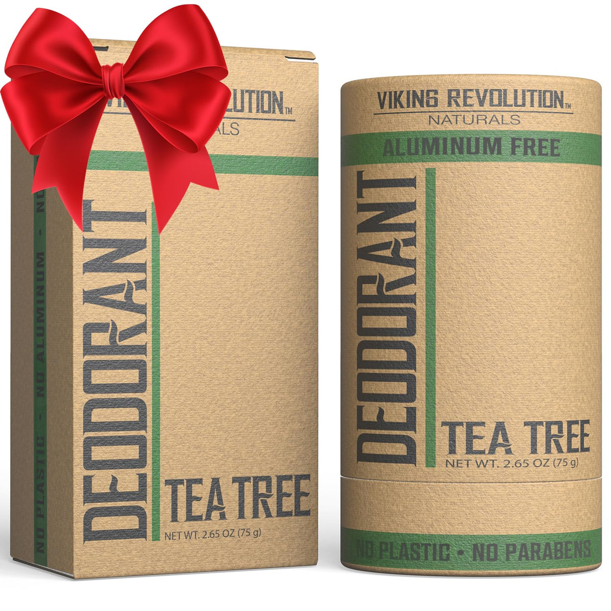 Déodorant Viking Revolution Tea Tree – bouteille élégante pour fraîcheur durable.