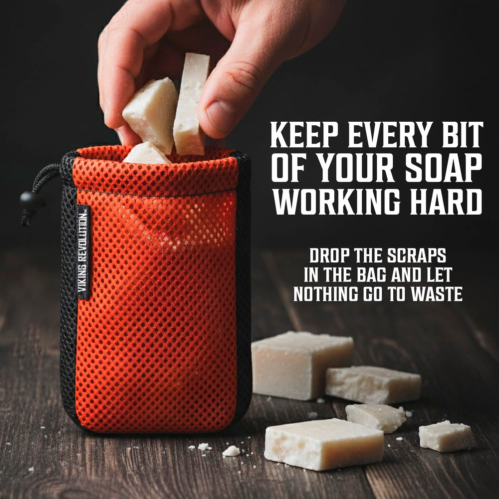Sac durable qui maximise l'usage du savon.