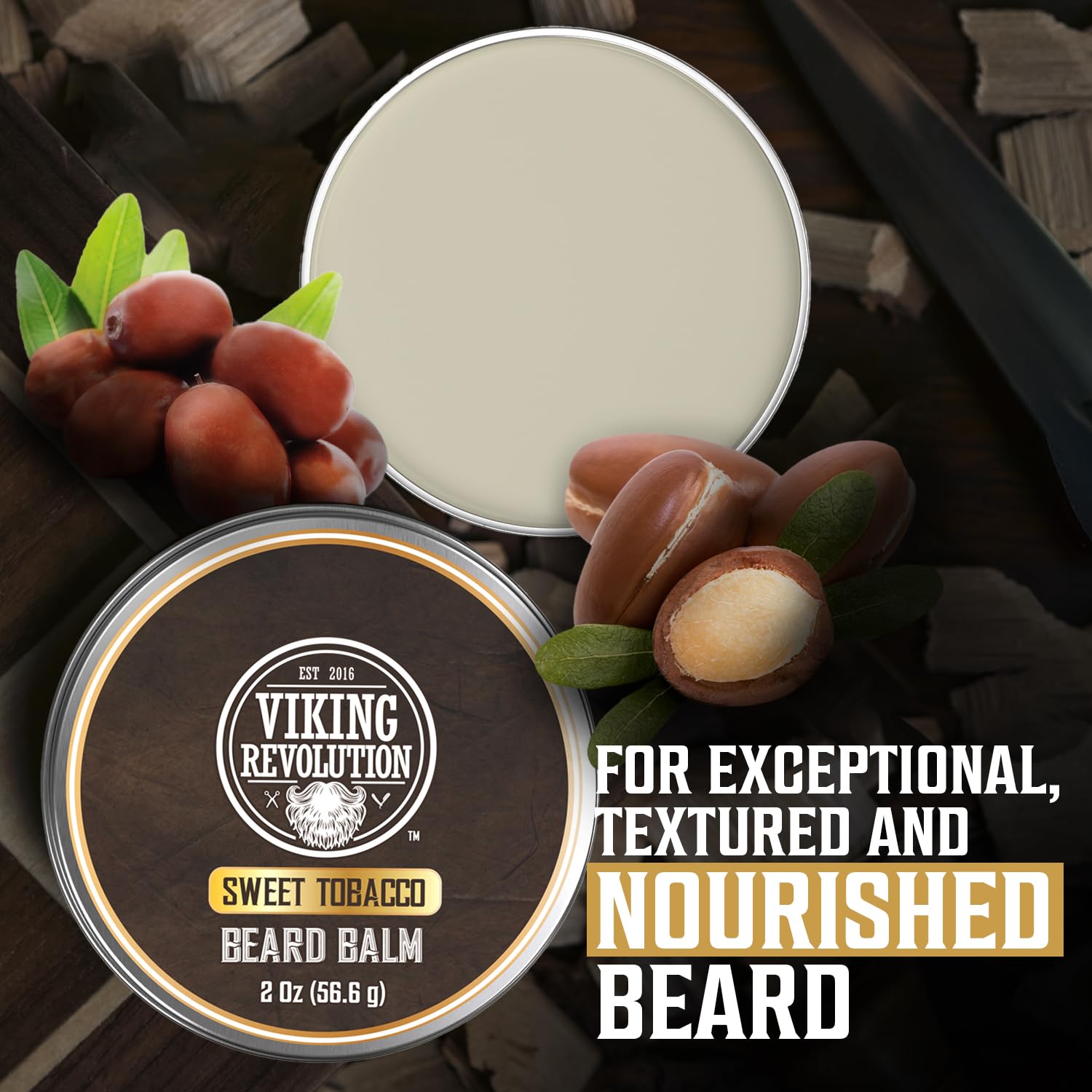 Produit prêt à offrir, emballage Viking Revolution Sweet Tobacco pour cadeau.