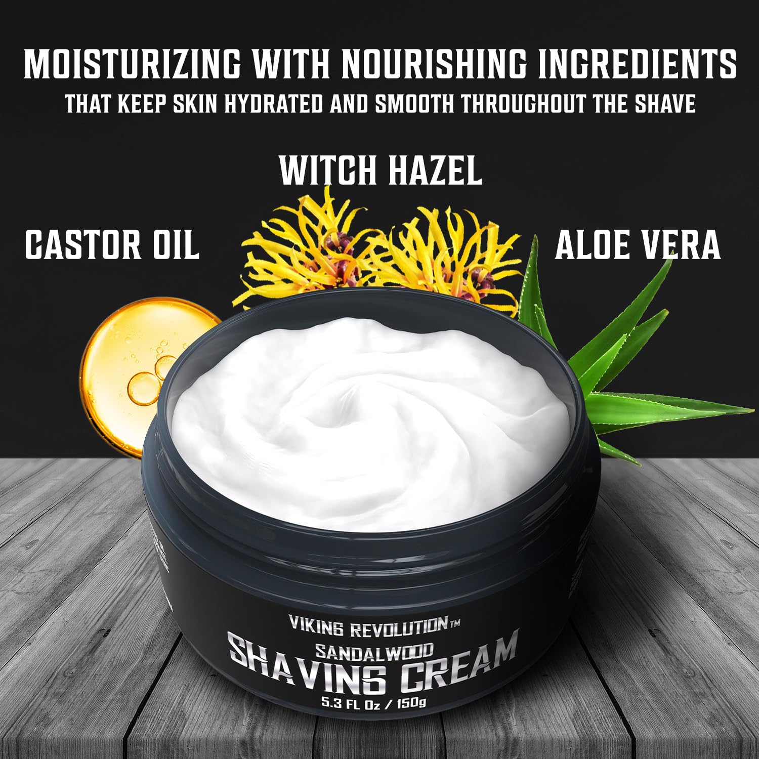 Emballage élégant et pratique de Viking Revolution pour le rasage quotidien.