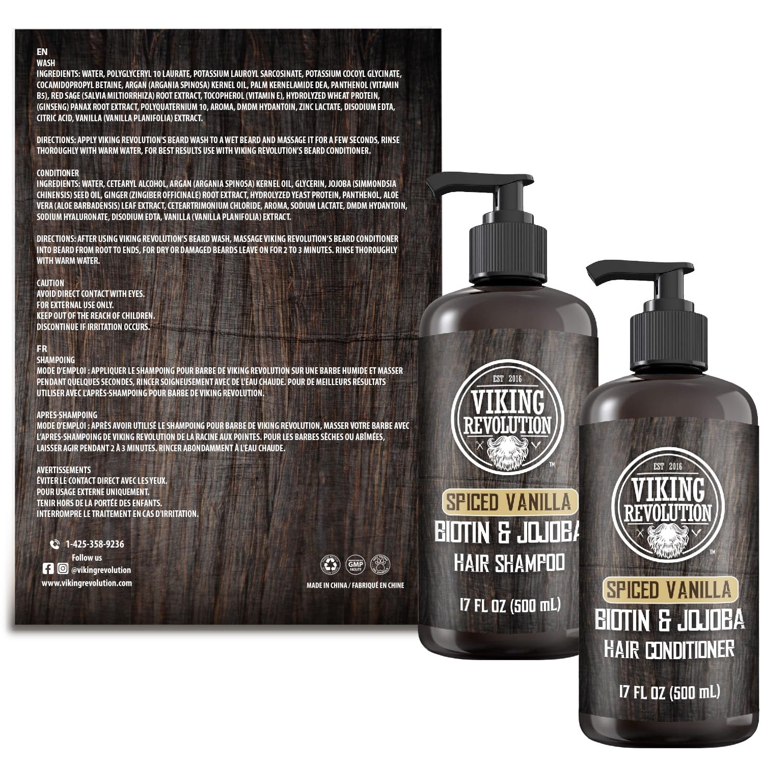 Viking Revolution Emballage vanille épicé – présentation premium et parfum.