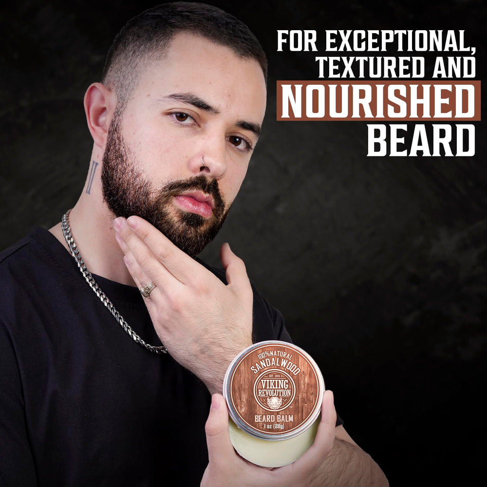 Viking Revolution ensemble-baumes barbe, présentation attrayante et soin complet pour toutes barbes.