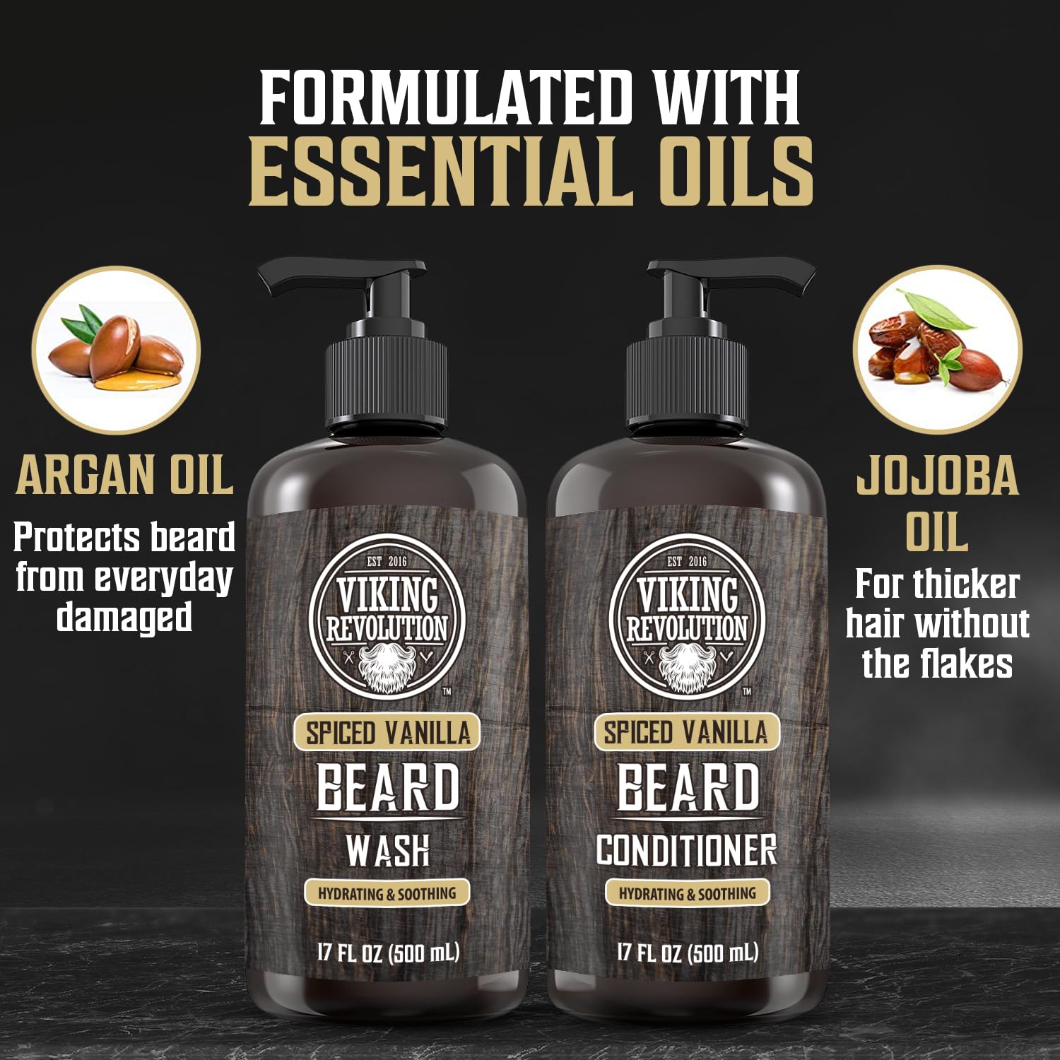 Viking Revolution Ensemble soin barbe – kit pratique pour routine quotidienne.