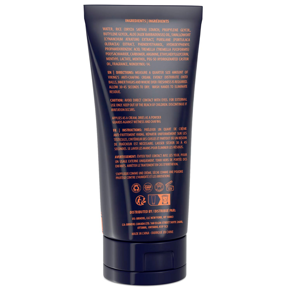 Formule sans talc et sans aluminium, adaptée à l’hygiène masculine.