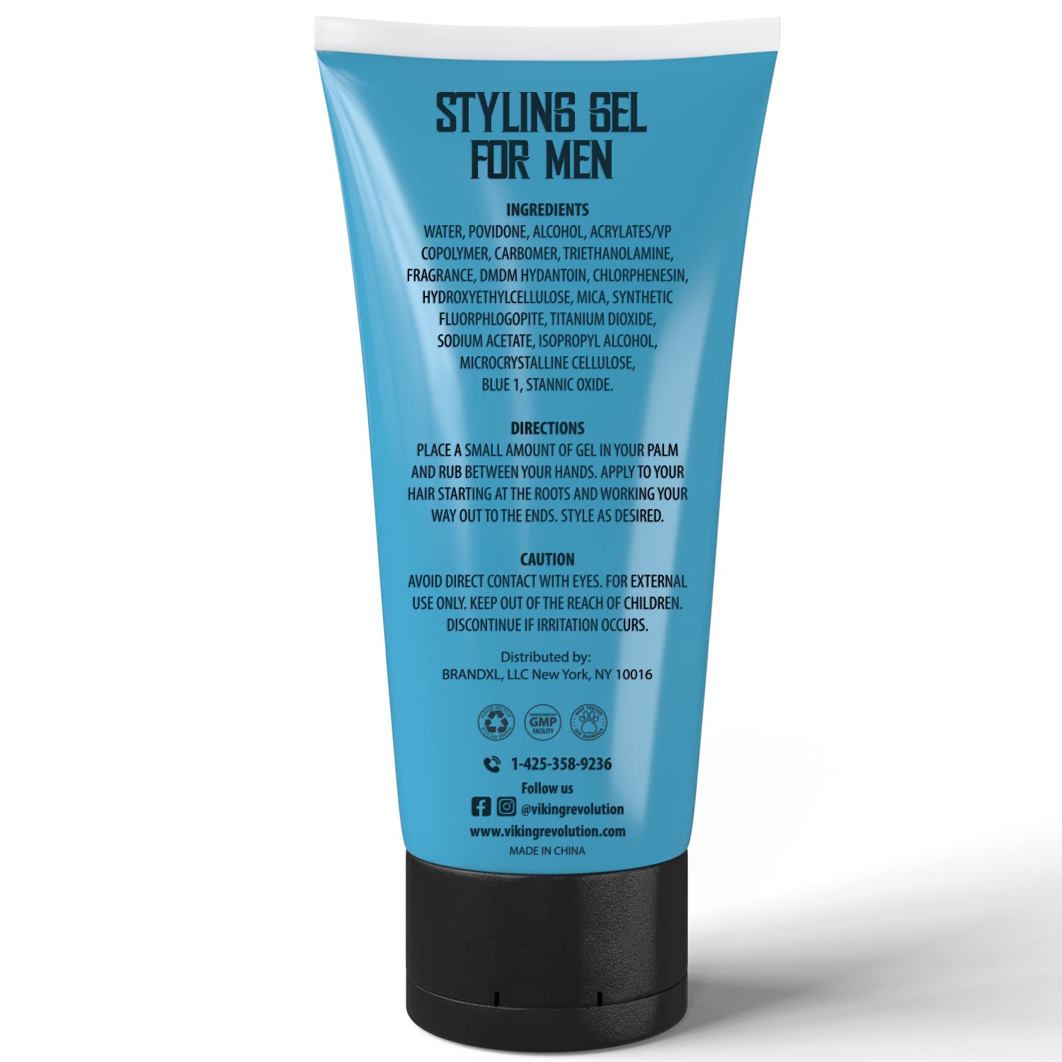 Gel coiffant Viking Revolution finition brillante pour look poli