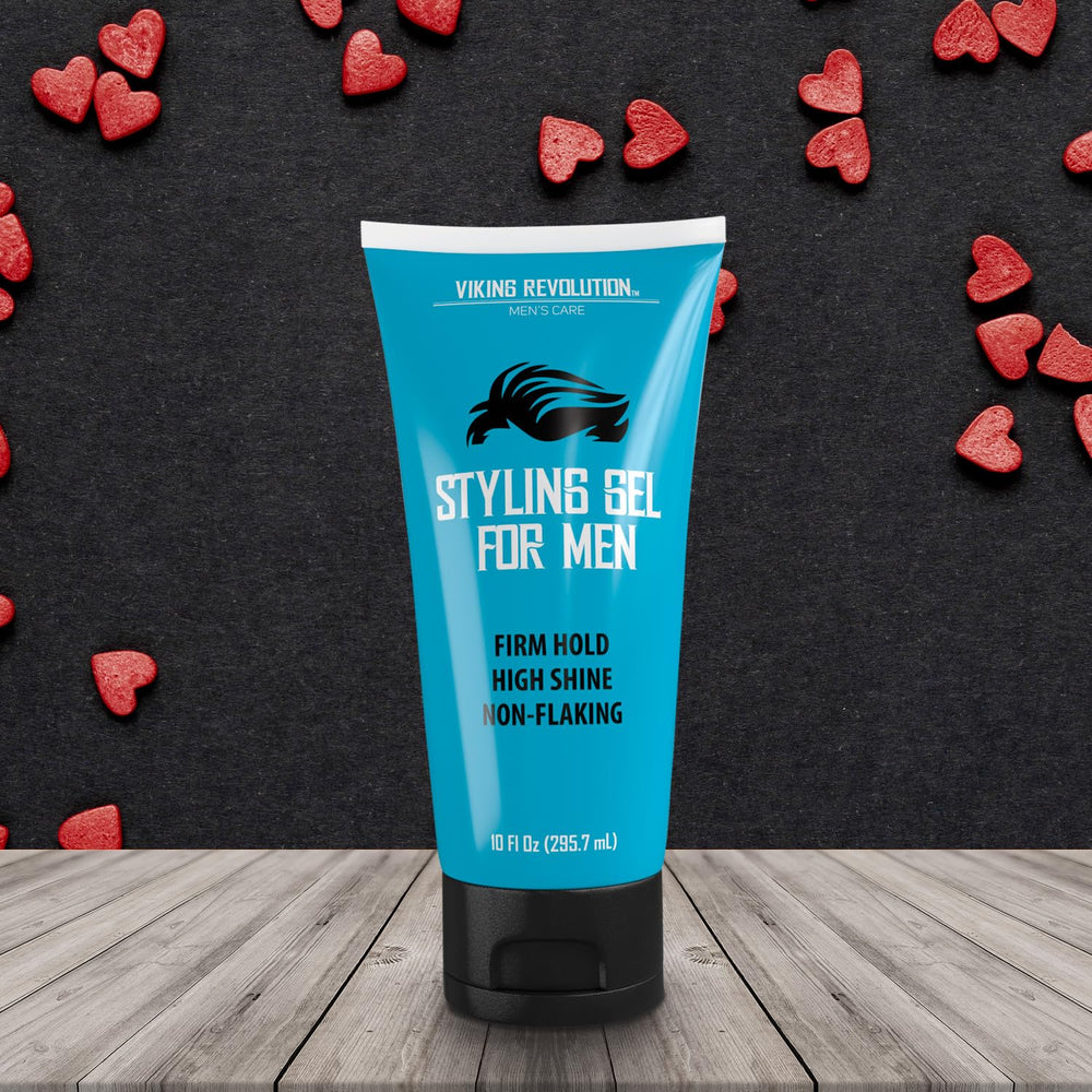 Gel coiffant Viking Revolution sans flocage, cheveux propres sans résidus
