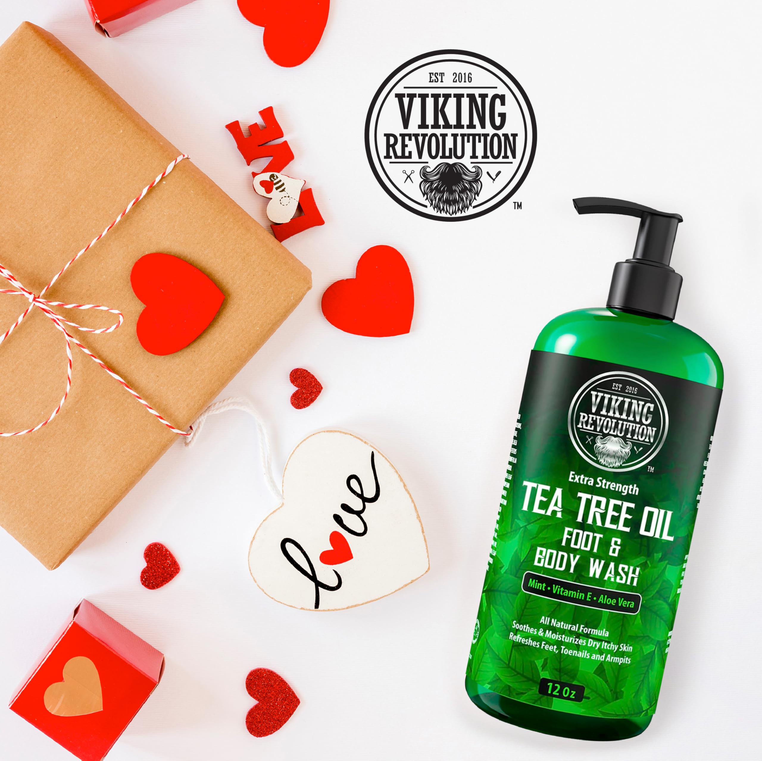 Mousse riche Viking Revolution offrant une sensation douce lors du lavage.
