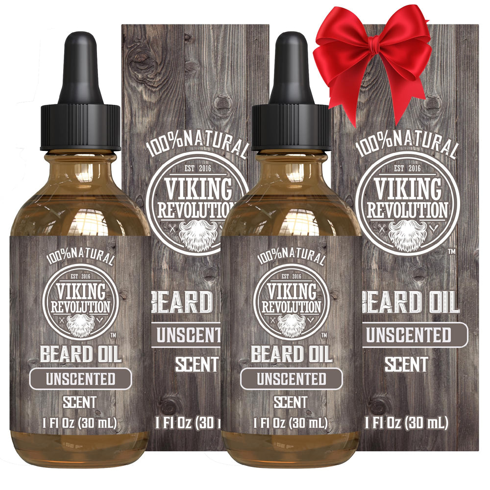 Huile barbe Viking Revolution – bouteille argan et jojoba offrant hydratation naturelle pour la barbe.