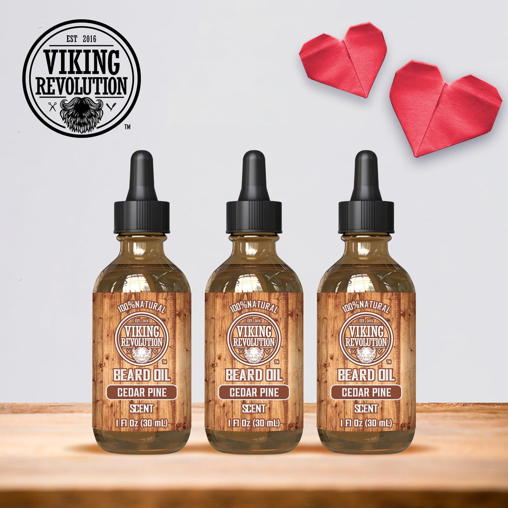 Viking Revolution Beard Oil huile argan et jojoba pour douceur renforcée.