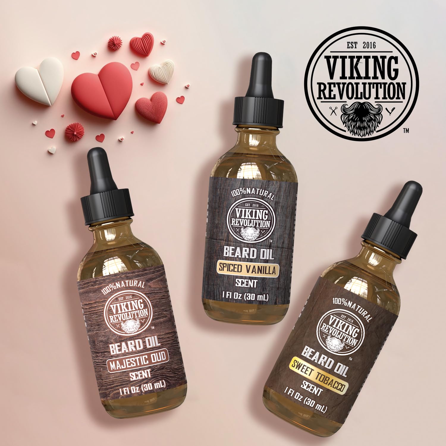 Goutte huile barbe Viking Revolution pour une application précise