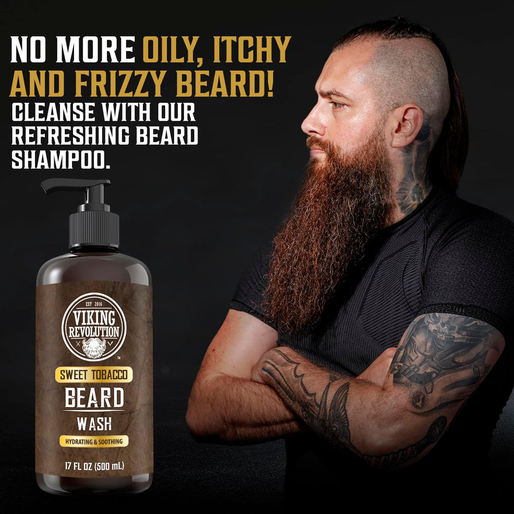 Viking Revolution Huile Barbe, hydratation profonde et brillance naturelle.