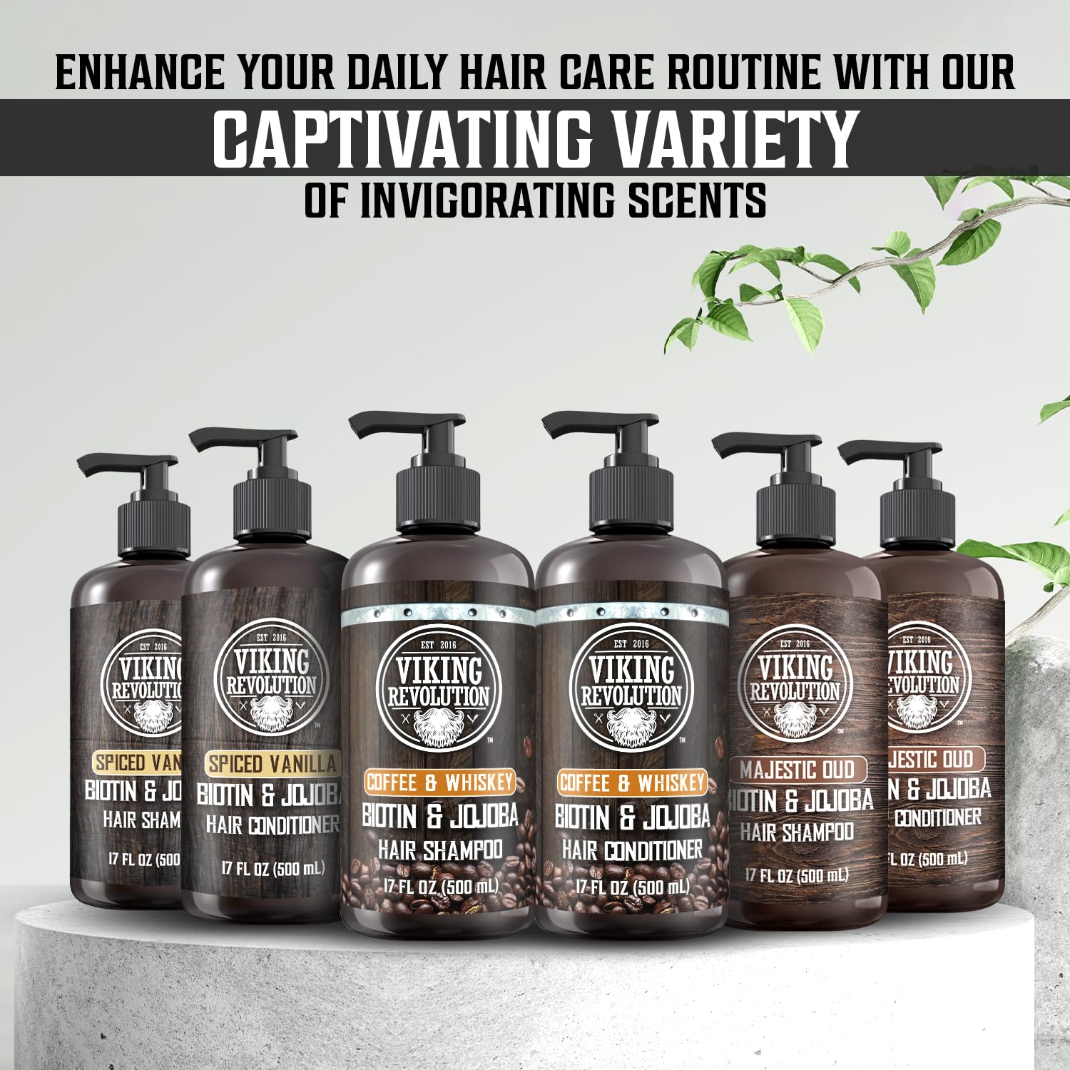 Viking Revolution soin hydratant huile jojoba et olive – cheveux nourris et doux.