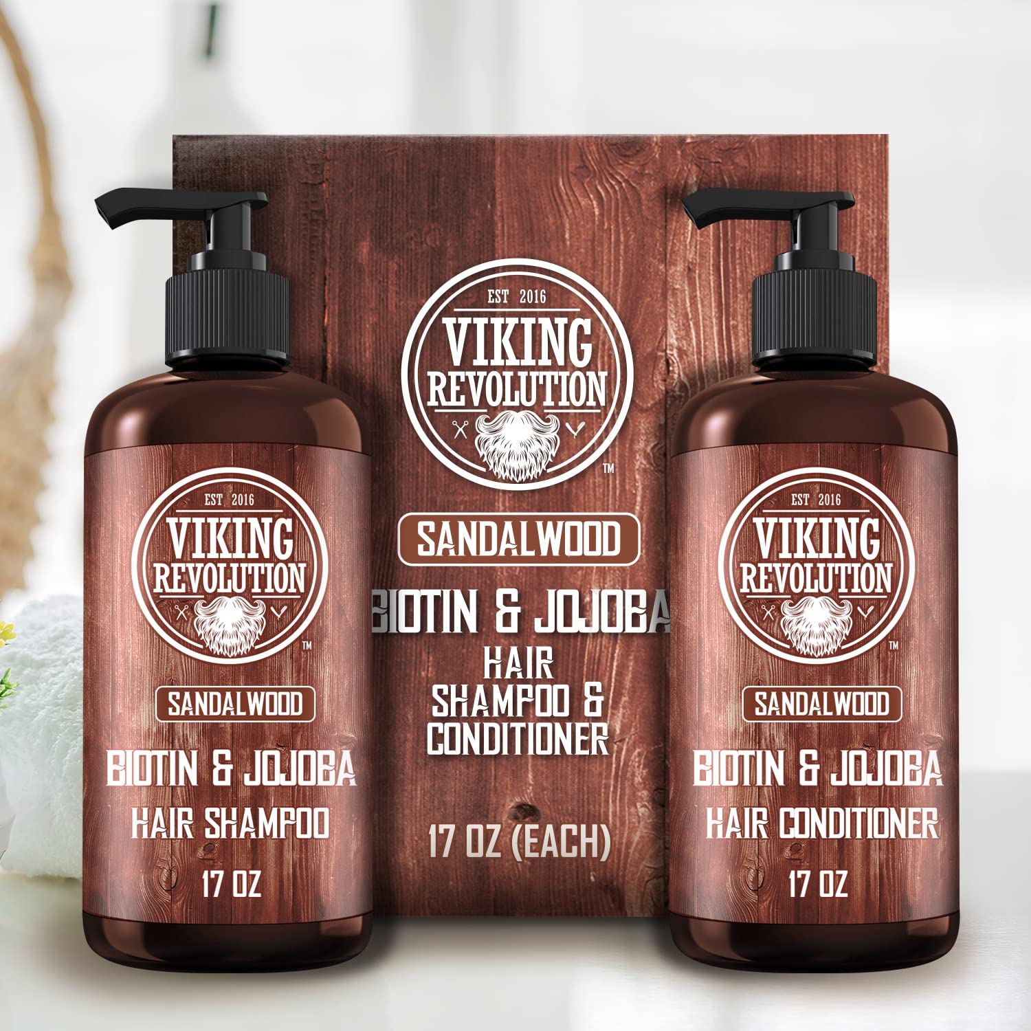 Huile de jojoba Viking Revolution, soin hydratant naturel pour cheveux et cuir chevelu.